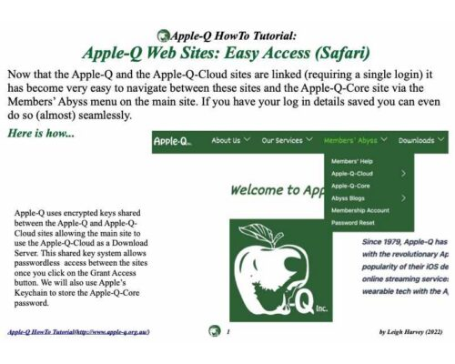 HowTo- Apple-Q Web Sites- Easy Access (Mac,Safari)