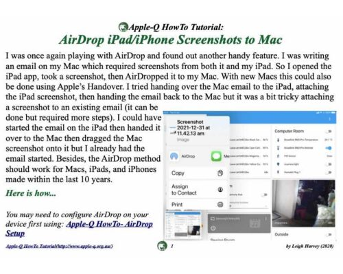 HowTo- AirDrop iPad-iPhone Screenshots to Mac (2021-12)