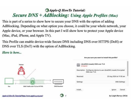 HowTo: Secure DNS + AdBlocking: Using Apple Profiles (Mac)(2024)