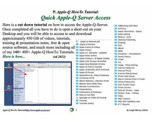 HowTo: Quick Apple-Q Server Access (2017)