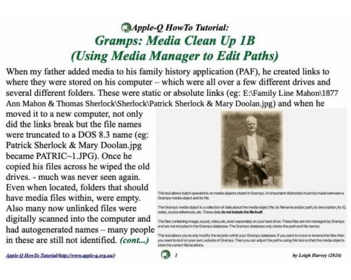 HowTo: Gramps: Media Clean Up 1B (Using Media Manager to Edit Paths) (2024)