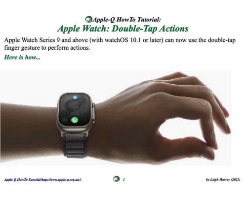 HowTo: Apple Watch: Double-Tap Actions (2023-11)