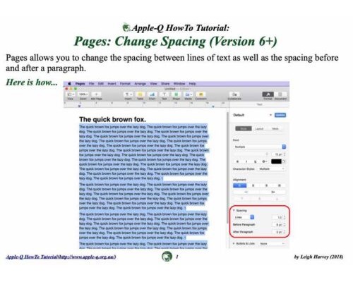 HowTo: Pages: Change Spacing (Version 6+)