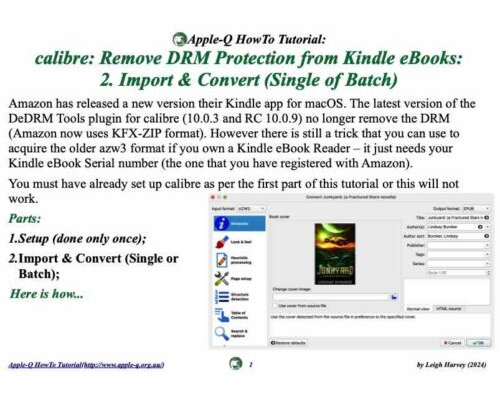 HowTo: calibre: Remove DRM Protection from Kindle eBooks (2024)