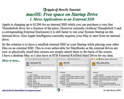 HowTo Series: Free space on Startup Drive (macOS)