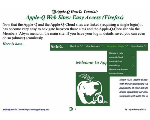 HowTo- Apple-Q Web Sites- Easy Access (Mac,Firefox)