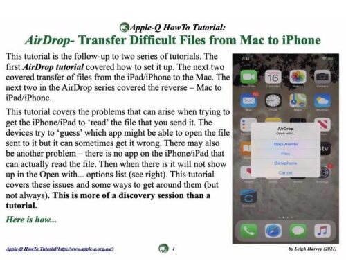 HowTo: AirDrop- Transfer Difficult Files from Mac to iPhone (2021)