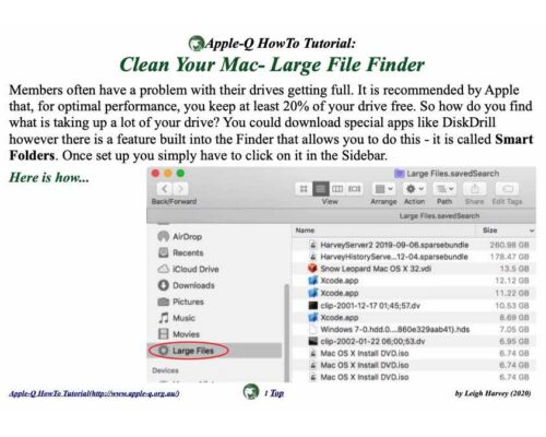 HowTo: Clean Your Mac- Large File Finder (2021)