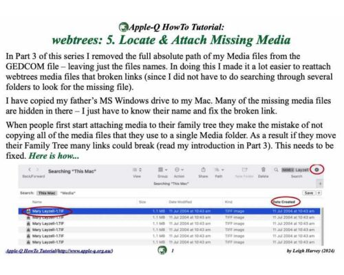 HowTo: webtrees: 5. Locate & Attach Missing Media (2024)