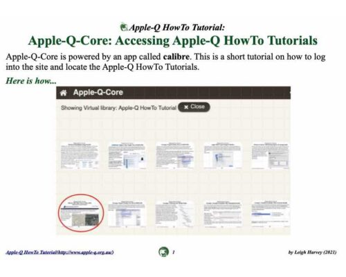 HowTo: Apple-Q-Core: Accessing Apple-Q HowTo Tutorials (2021)