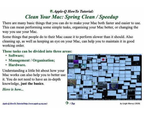 HowTo: Clean Your Mac- Spring Clean- Speedup (2021)