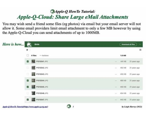 HowTo: Apple-Q-Cloud: Share Large eMail Attachments