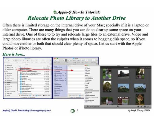 HowTo: Relocate Photo Library to Another Drive (2017)