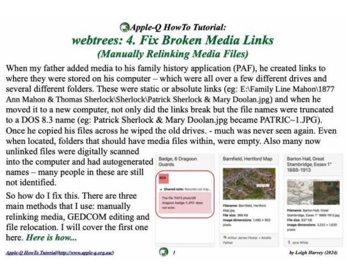 HowTo: webtrees: 4. Fix Broken Media Links (Manually Relinking Media Files) (2024)