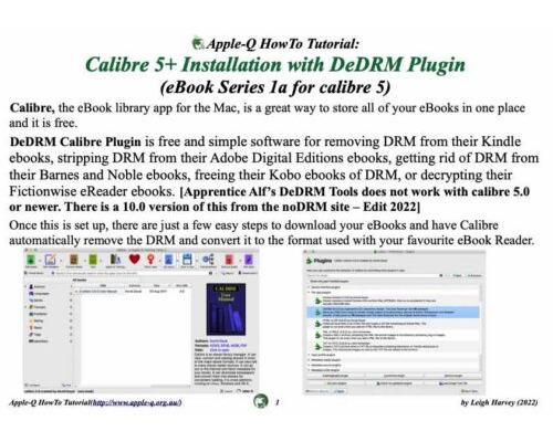 HowTo- eBooks- 1a Calibre 5+ Installation with DeDRM Plugin (2023)