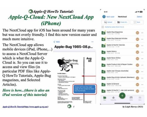 HowTo: Apple-Q-Cloud: New NextCloud app (iPhone)