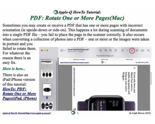HowTo: PDF: Rotate One or More Pages(Mac)(2023-11)