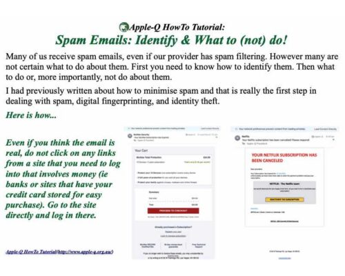 HowTo: Spam Emails: Identify & What to (not) do!