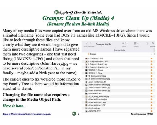 HowTo: Gramps: Clean Up (Media) 4 (Rename file then Re-link Media) (2024)