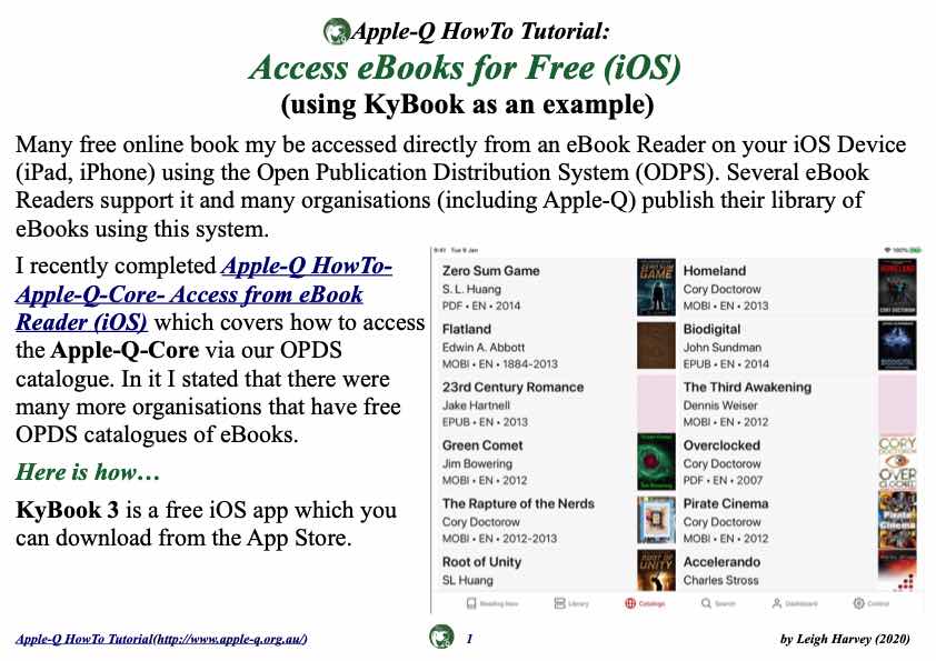Apple-Q HowTo- Access eBooks for Free (iOS)(2020-05)