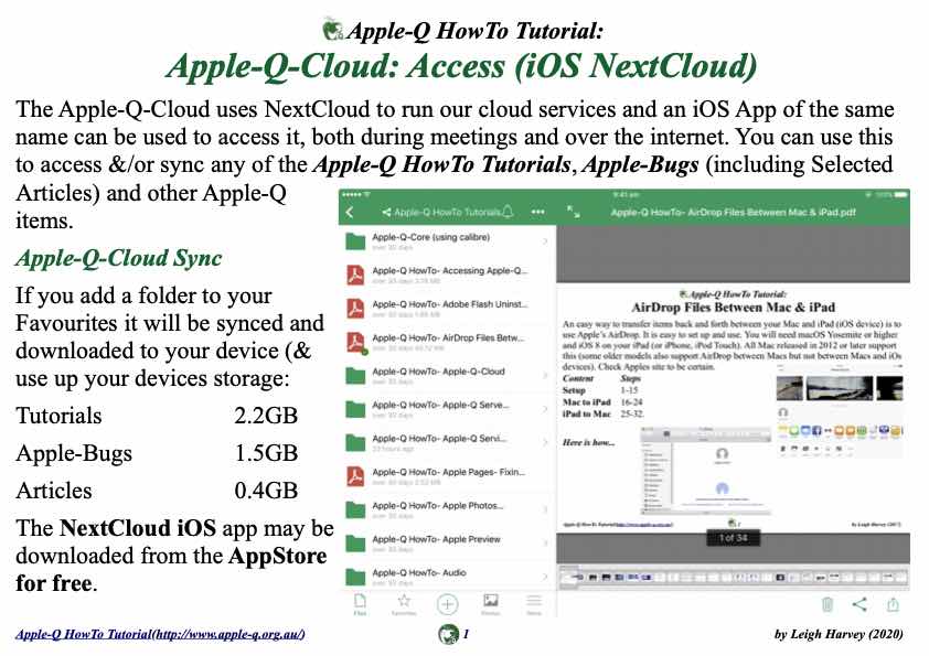 Apple-Q HowTo- Apple-Q-Cloud- Access (iOS NextCloud)(2020-05)