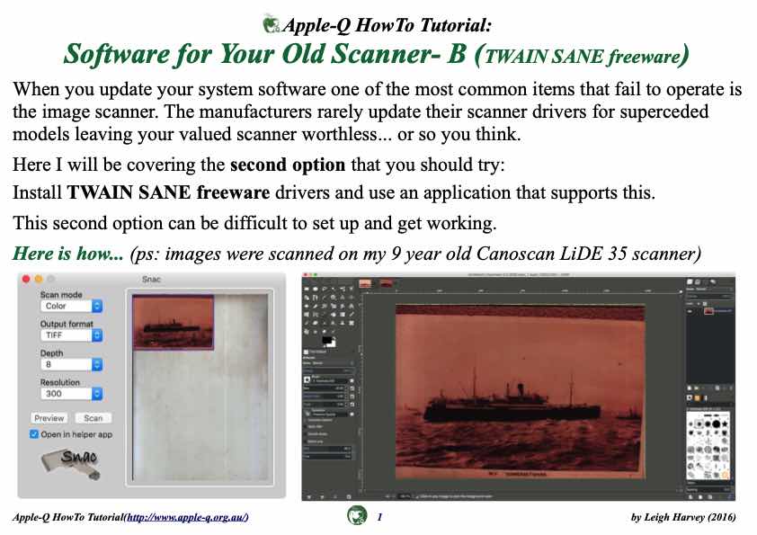 Apple-Q HowTo- Software for Your Old Scanner- B (TWAIN SANE freeware)(2016-04)