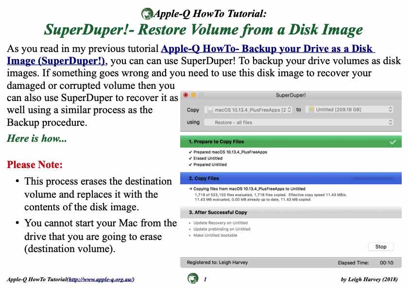 Apple-Q HowTo- SuperDuper!- Restore Volume from a Disk Image (2018-05)