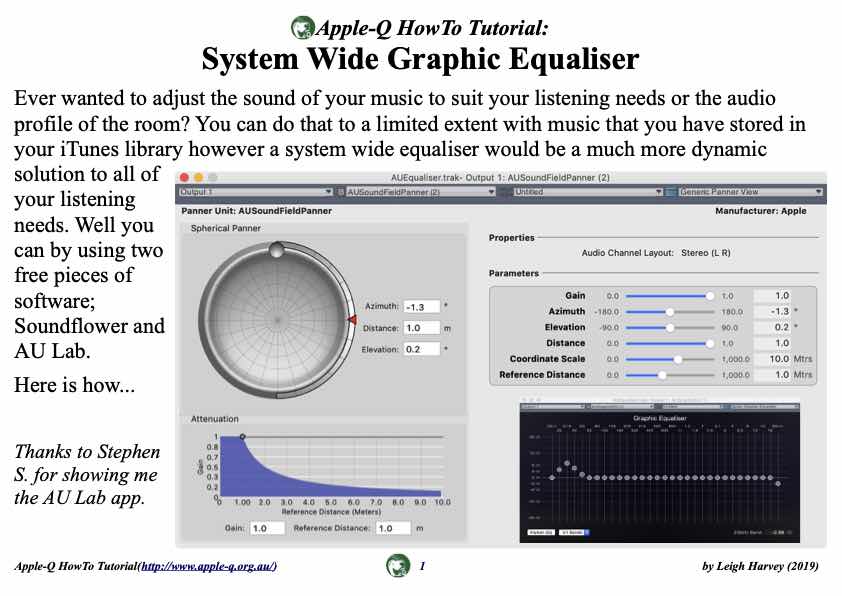 Apple-Q HowTo- System Wide Graphic Equaliser
