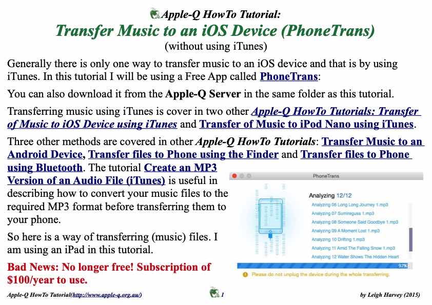 Apple-Q HowTo- Transfer Music to an iOS Device(PhoneTrans)(2015-04)