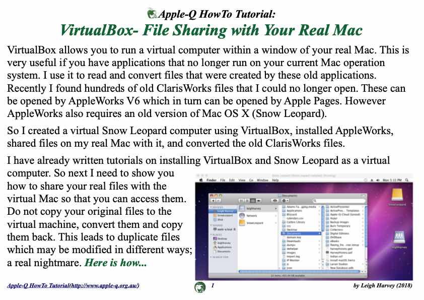 Apple-Q HowTo- VirtualBox- File Sharing with Your Real Mac (2018-05)
