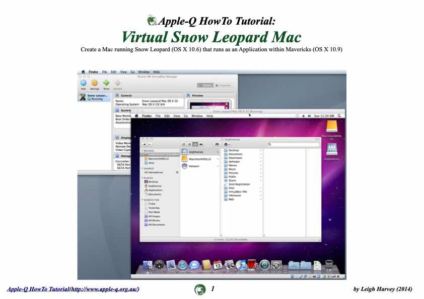 Apple-Q HowTo- VirtualBox Snow Leopard Install v0.2