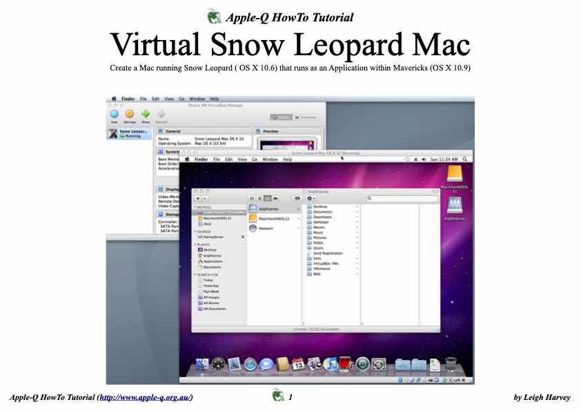 Apple-Q HowTo- VirtualBox Snow Leopard Install v0.4