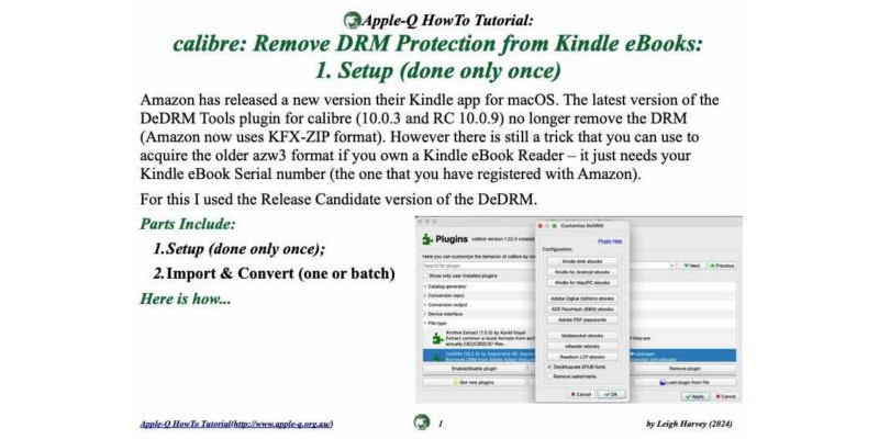 HowTo: calibre: Remove DRM Protection from Kindle eBooks: 1 Setup (2024)
