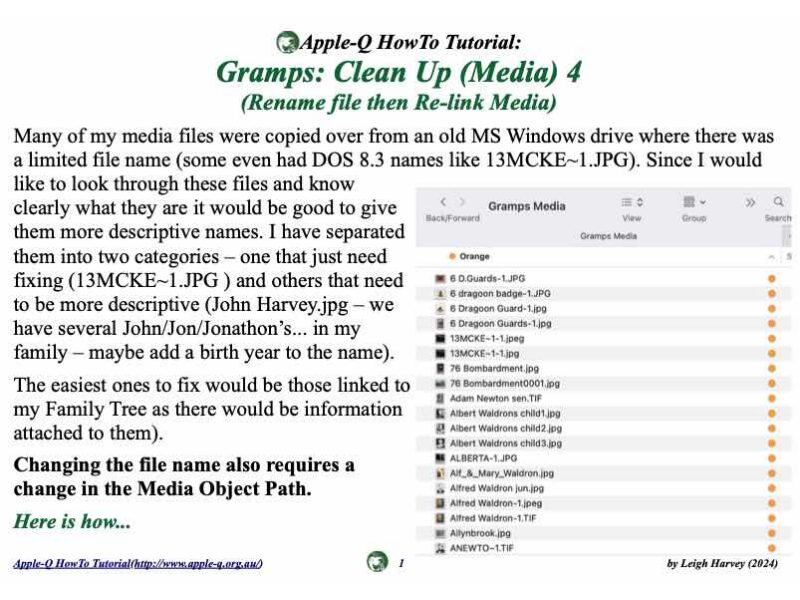 HowTo: Gramps: Clean Up (Media) 4 (Rename file then Re-link Media) (2024)