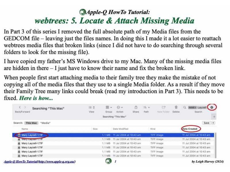 HowTo: webtrees: 5. Locate & Attach Missing Media (2024)