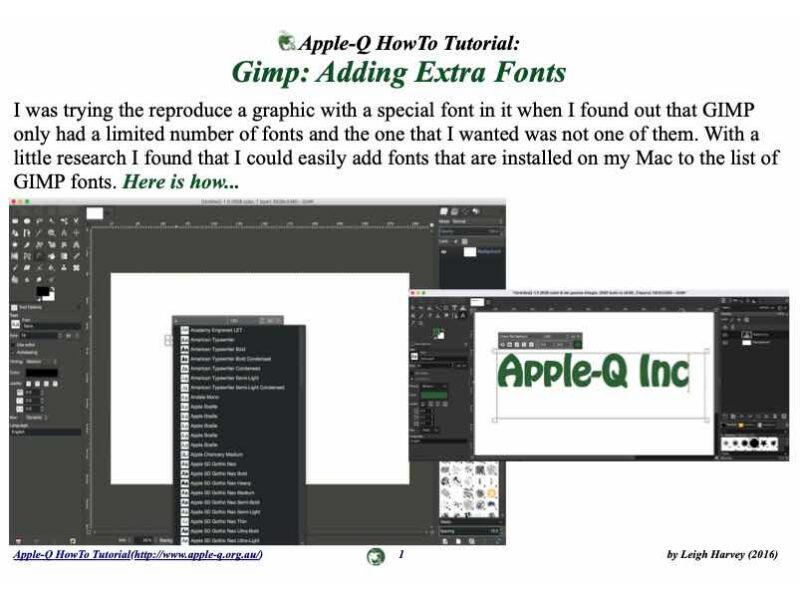 HowTo: GIMP: Install 3. Adding Extra Fonts (2024)