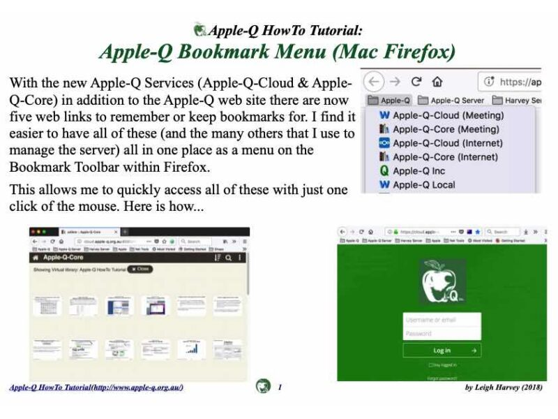 HowTo: Apple-Q Bookmark Menu (Mac Firefox)(2018)