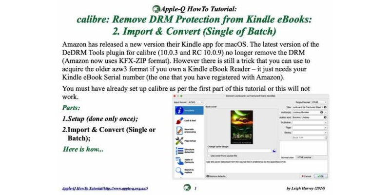 HowTo: calibre: Remove DRM Protection from Kindle eBooks (2024)