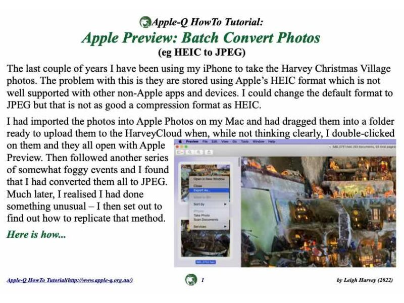 HowTo Collection: Apple Preview