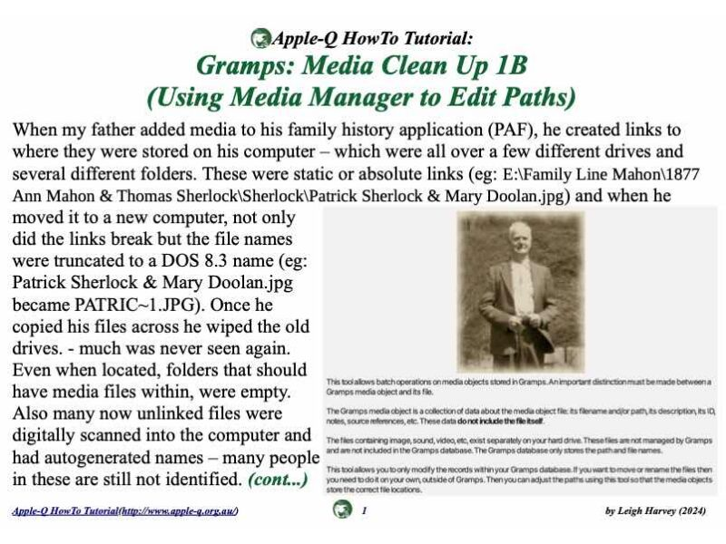 HowTo: Gramps: Media Clean Up 1B (Using Media Manager to Edit Paths) (2024)