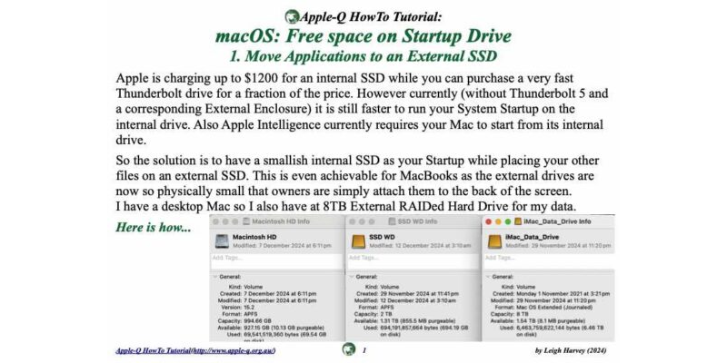 HowTo Series: Free space on Startup Drive (macOS)