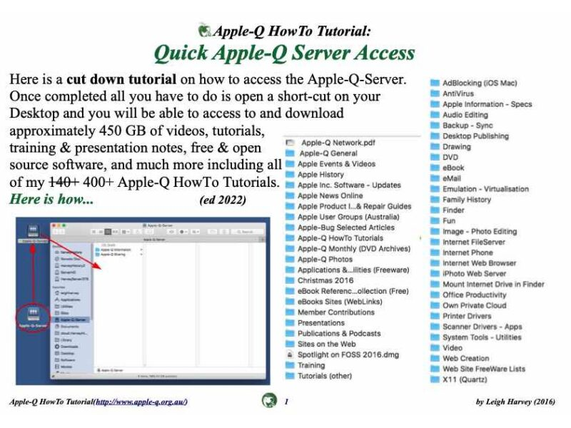 HowTo: Quick Apple-Q Server Access (2017)