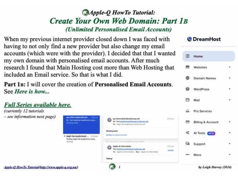 HowTo: Create Your Own Web Domain 1B (Unlimited Personalised Email Accounts)(2024)